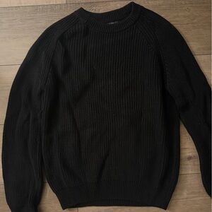 Quince Classic Black Knit Pullover